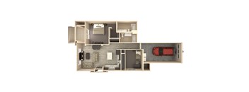 Atlantis 2 bedroom 2 bathroom At Bella Victoria Apartments In Mesa, AZ