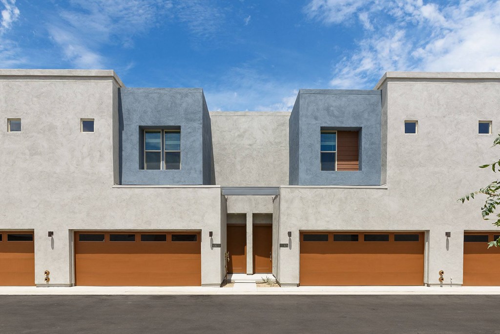 Attached Garages at The Ashley Townhomes in Chandler Arizona