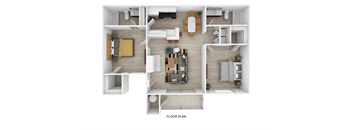 2 Bedroom 2 Bathroom (B1)