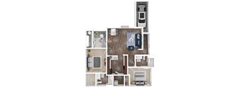 B2 Floorplan at Cambria Apartments in Gilbert Arizona