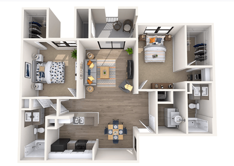 Haven at Towne Center B2 Floor Plan