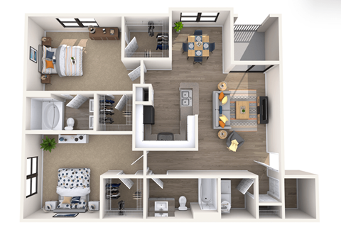 Haven at Towne Center B3 Floor Plan