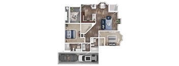 B4 Floorplan at Cambria Apartments in Gilbert Arizona