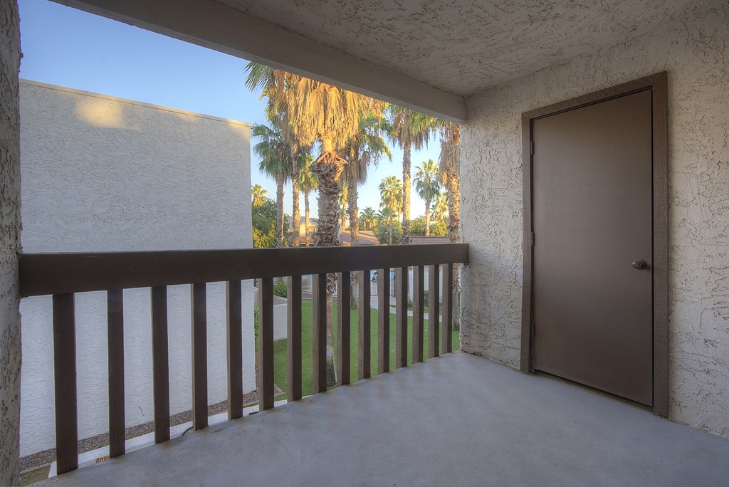 Balcony at Townhomes on the Park Apartments in Phoenix AZ Nov 2020