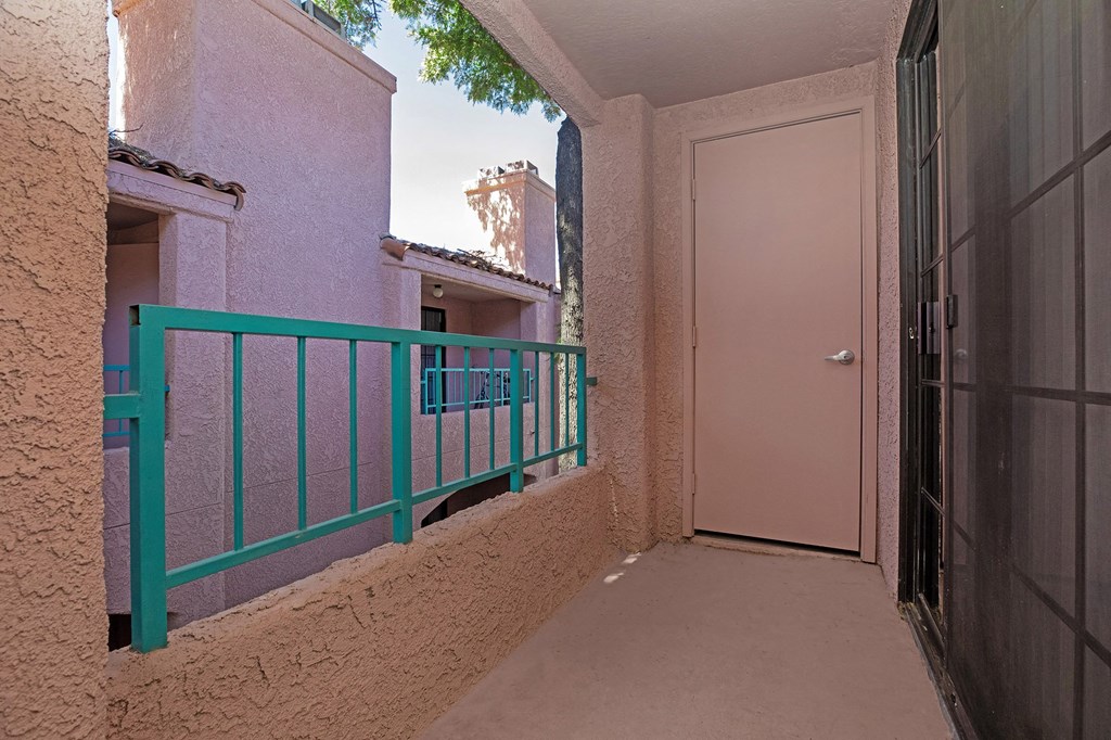 Balcony at Winterhaven Terrace Apartments in Tucson Arizona