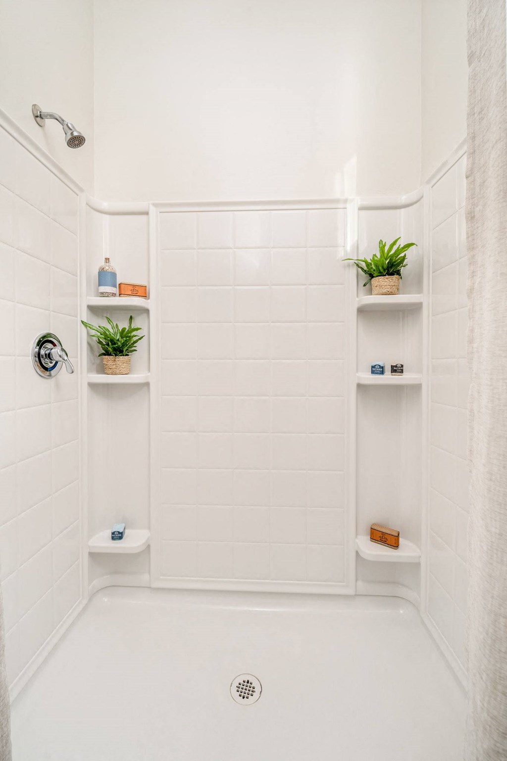 Bathroom Shower Interior at Avilla Marana Apartment Homes in Tucson Arizona