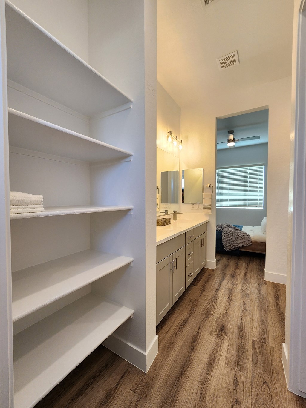 Bathroom Storage at Zora Encanto Apartment Homes in Phoenix Arizona
