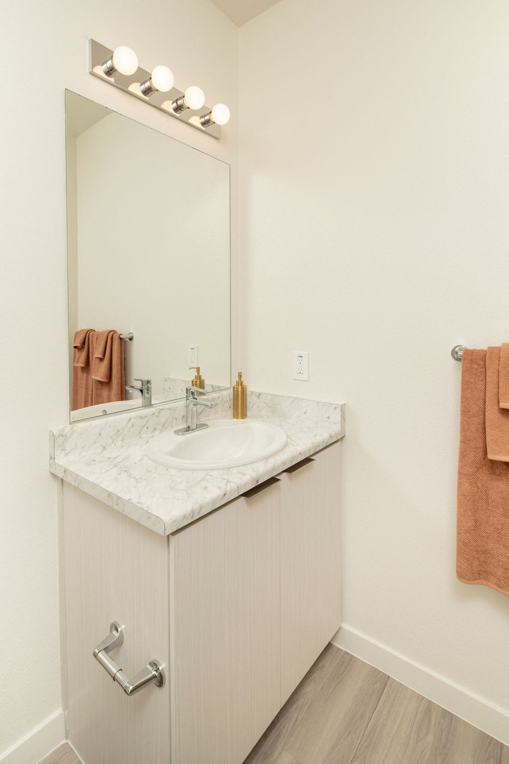 Bathroom Vanity at Streamliner 16th Apartments in Phoenix