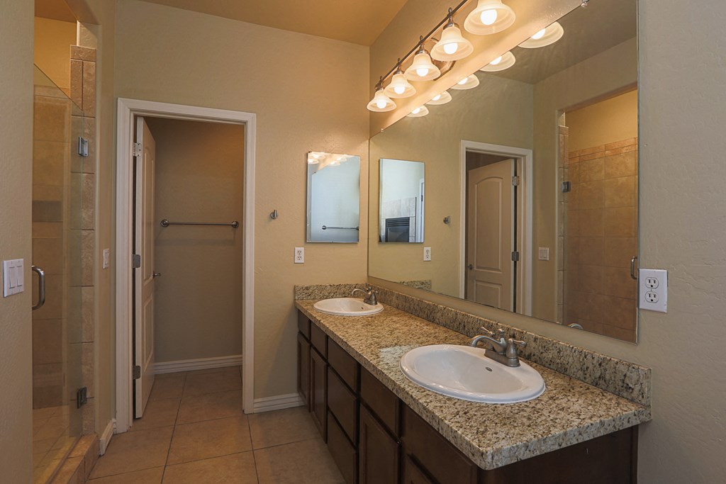 Bathroom Vanity at Villa Contento Apartments in Scottsdale, AZ