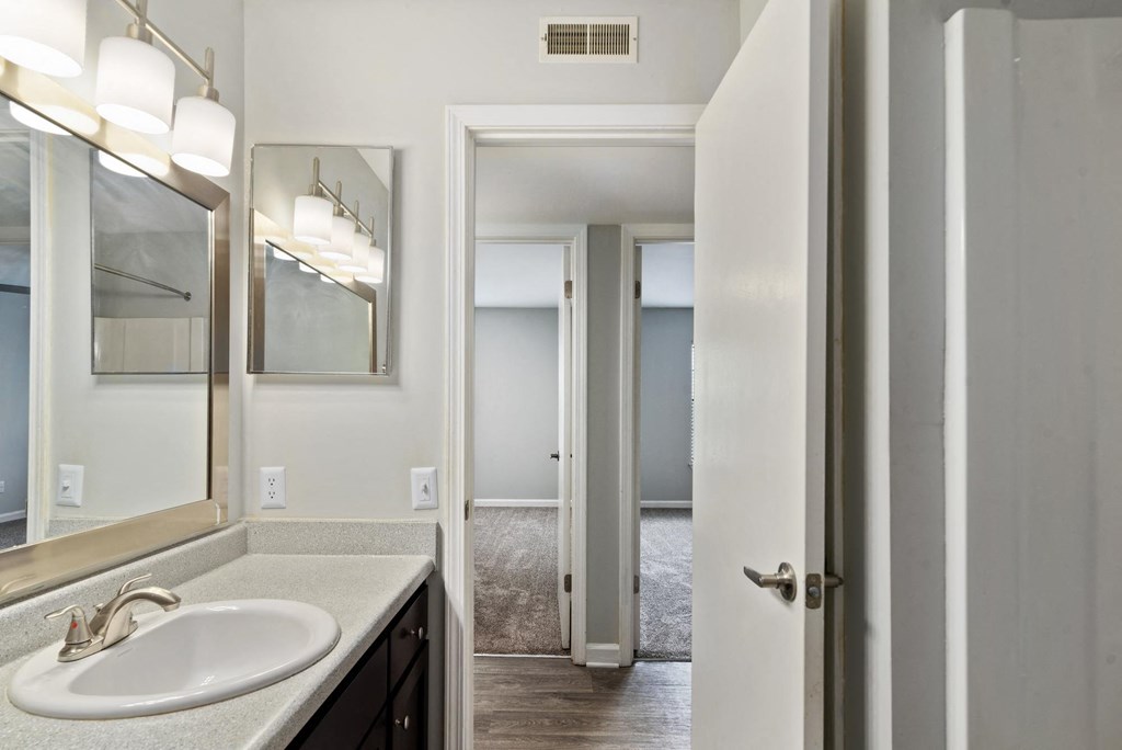 Bathroom at Laurel Valley Apartments in Mount Juliet Tennessee March 2021 2