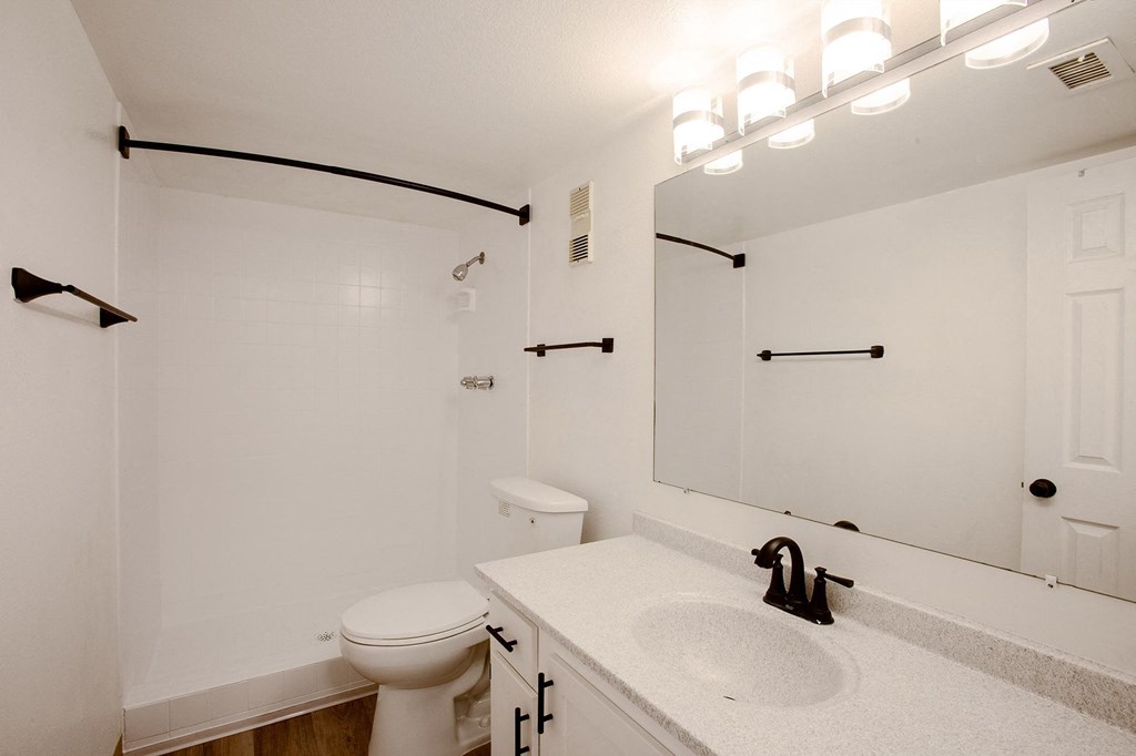 Bathroom at Los Altos Towers Apartments in Albuquerque NM