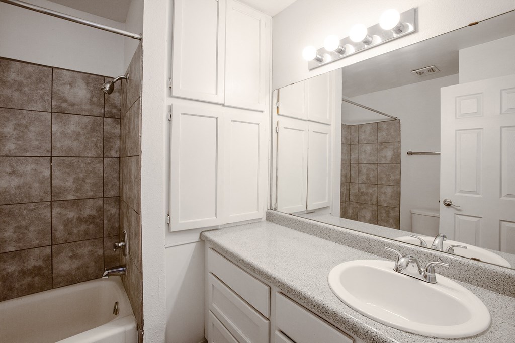 Bathroom at Park Place Apartments in Las Cruces New Mexico