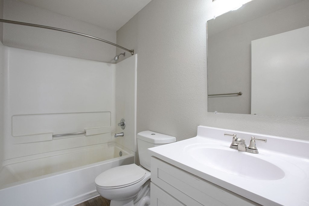Bathroom at The Bluffs at Tierra Contenta Apartments