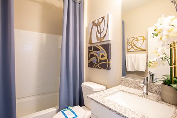 Bathroom at The Carson Townhome Apartments - Photo Gallery 14