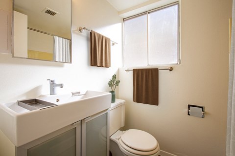 Bathroom at The Continental Apartments in Downtown Phoenix