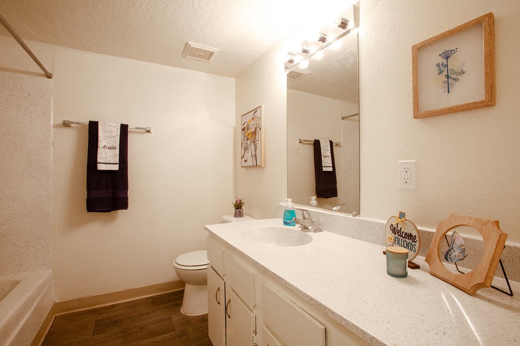 Bathroom at The View at Catalina Apartments in Tucson Arizona