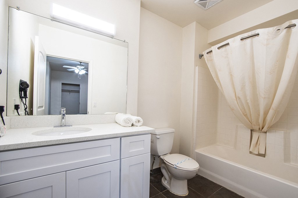 Bathroom at The Vistas Apartments