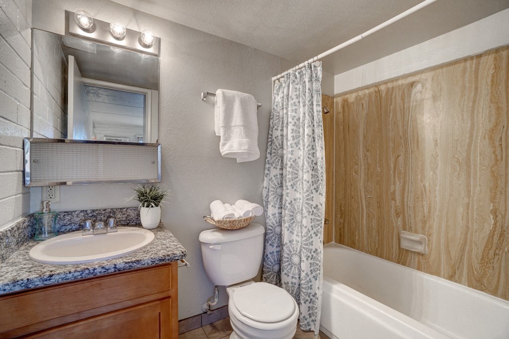 Bathroom at University Manor Apartments in Tucson, AZ