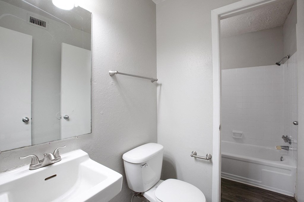 Bathroom at Villa Esperanza Apartments in Albuquerqu