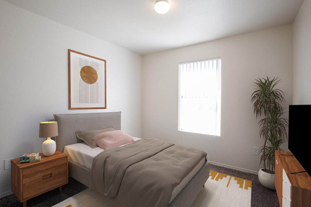 Bedroom 4 Bedroom Floorplan at Aspen Ridge Apartments in Albuquerque New Mexico