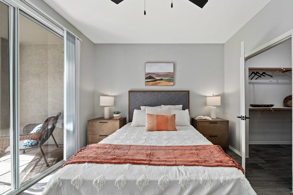 Bedroom at Bear Canyon Apartments in Tucson Arizona