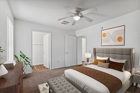 Bedroom at Bella Vita Apartment in Bullhead City Arizona