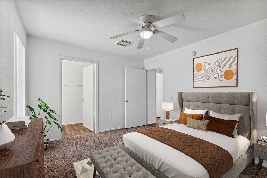 Bedroom at Bella Vita Apartment in Bullhead City Arizona