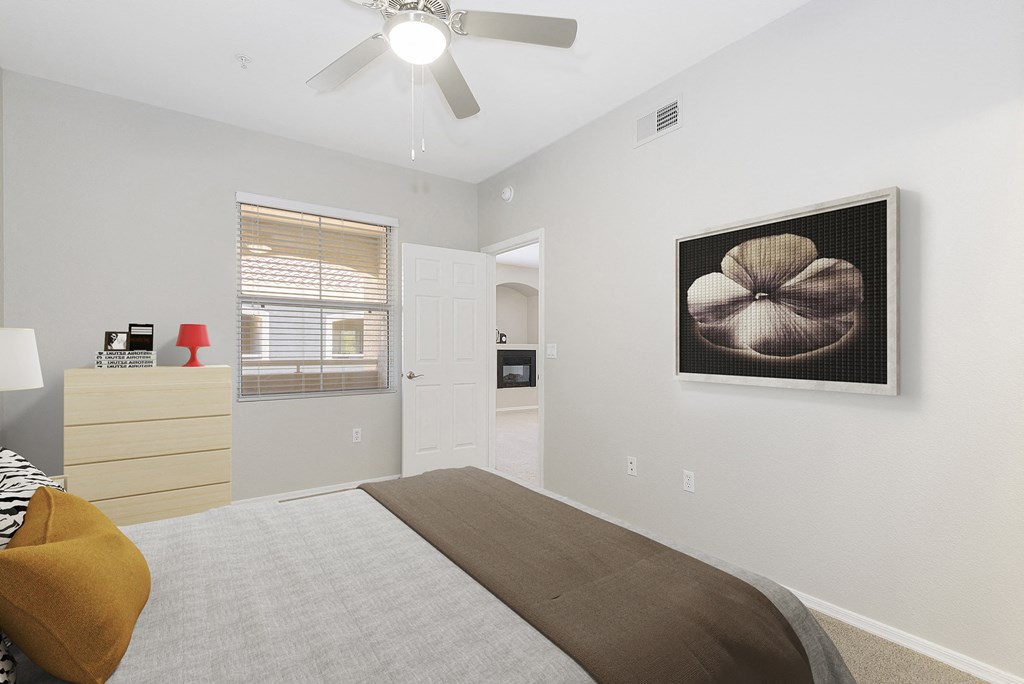 Bedroom at Cambria Apartments in Gilbert Arizona