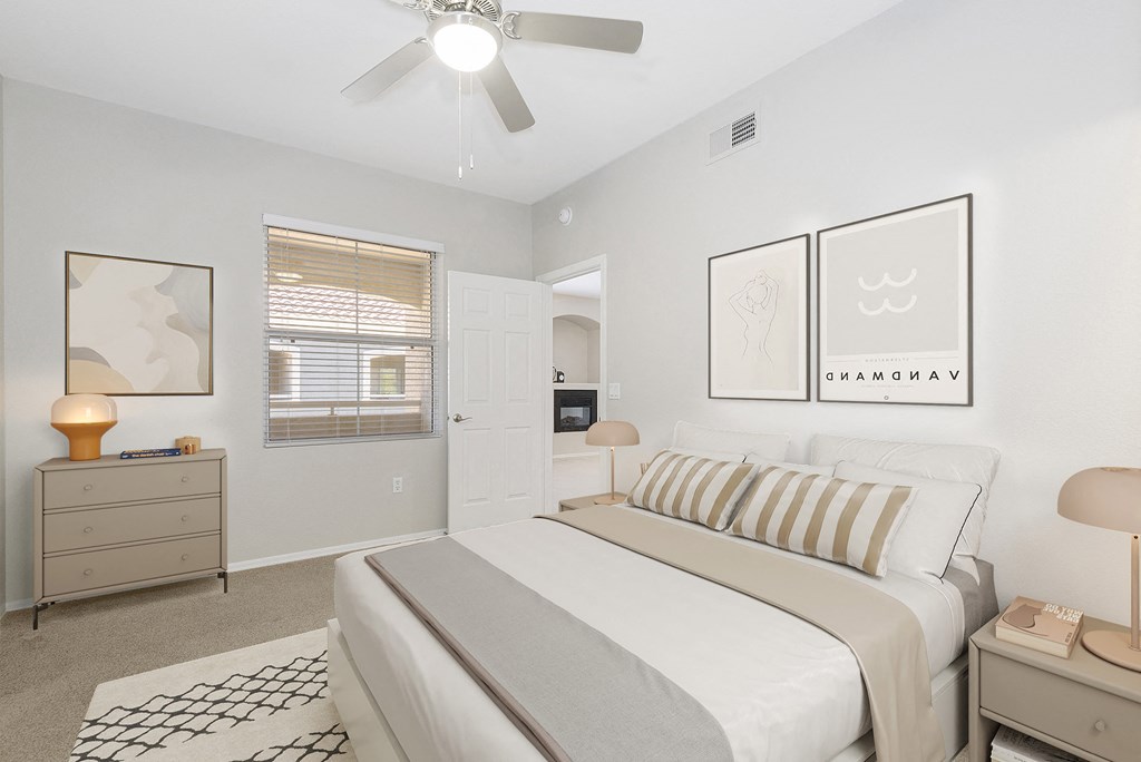 Bedroom at Cambria Apartments in Gilbert Arizona