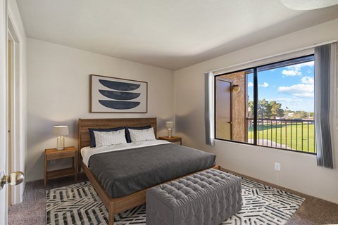 Bedroom at Copper Ridge Apartments in Kingman Arizona