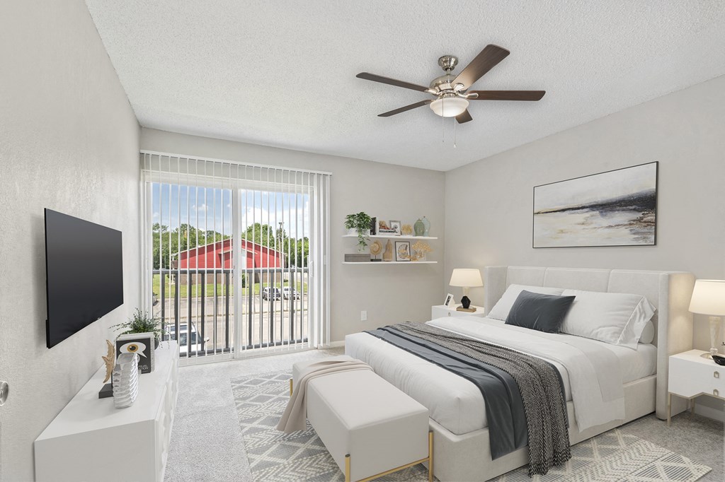 Bedroom at Falls at Mill Creek in Nashville Tennessee