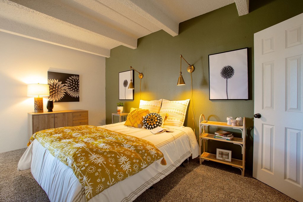 Bedroom at Los Altos Towers Apartments in Albuquerque NM