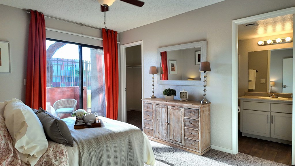 Bedroom at Ovation at Tempe Apartments in Tempe Arizona