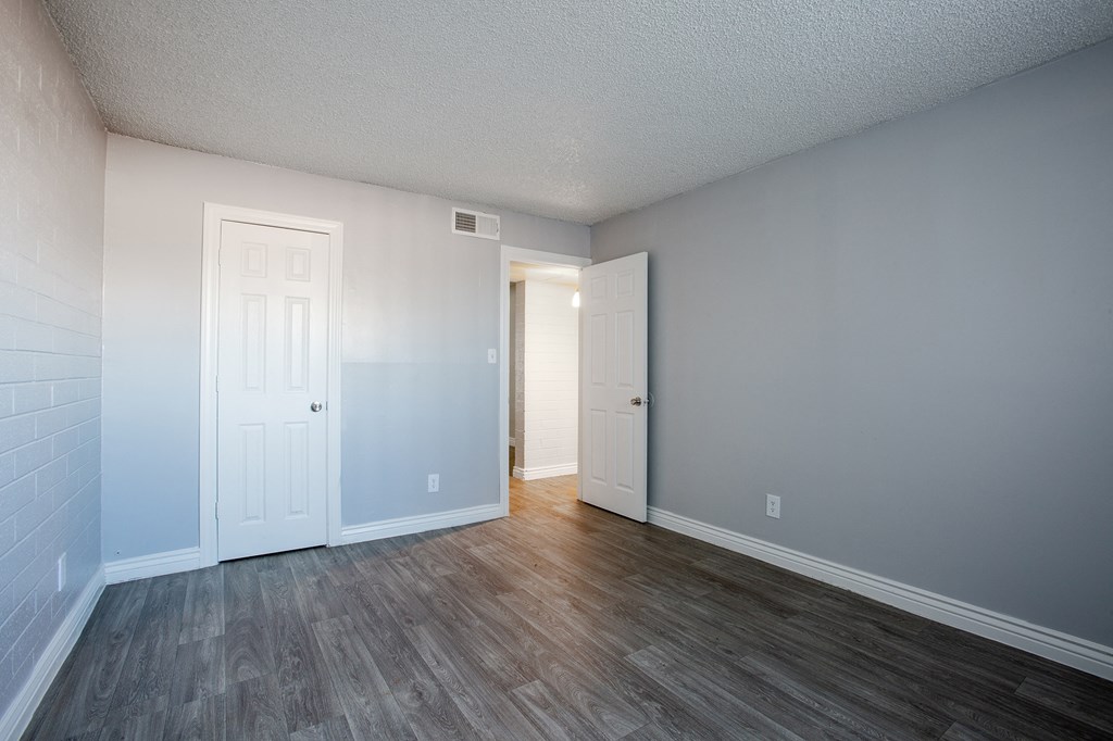 Bedroom in Two Bedroom Unit at Radius Apartments
