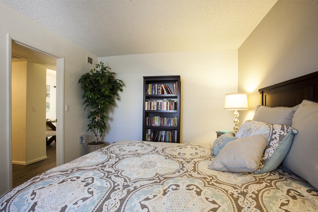 Bedroom at Saguaro Villas Apartments in Tucson AZ September 2020