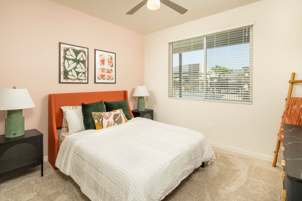 Bedroom at Streamliner 16th Apartments in Phoenix