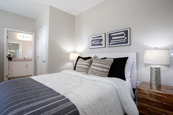 Bedroom at The Carson Townhome Apartments - Photo Gallery 26