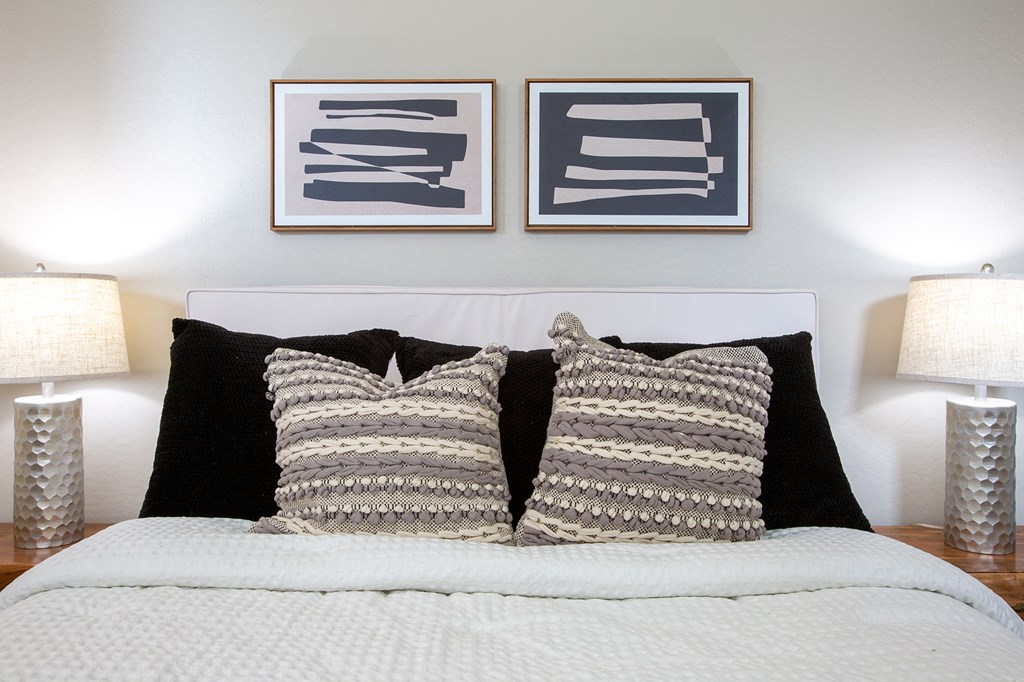 Bedroom at The Carson Townhome Apartments
