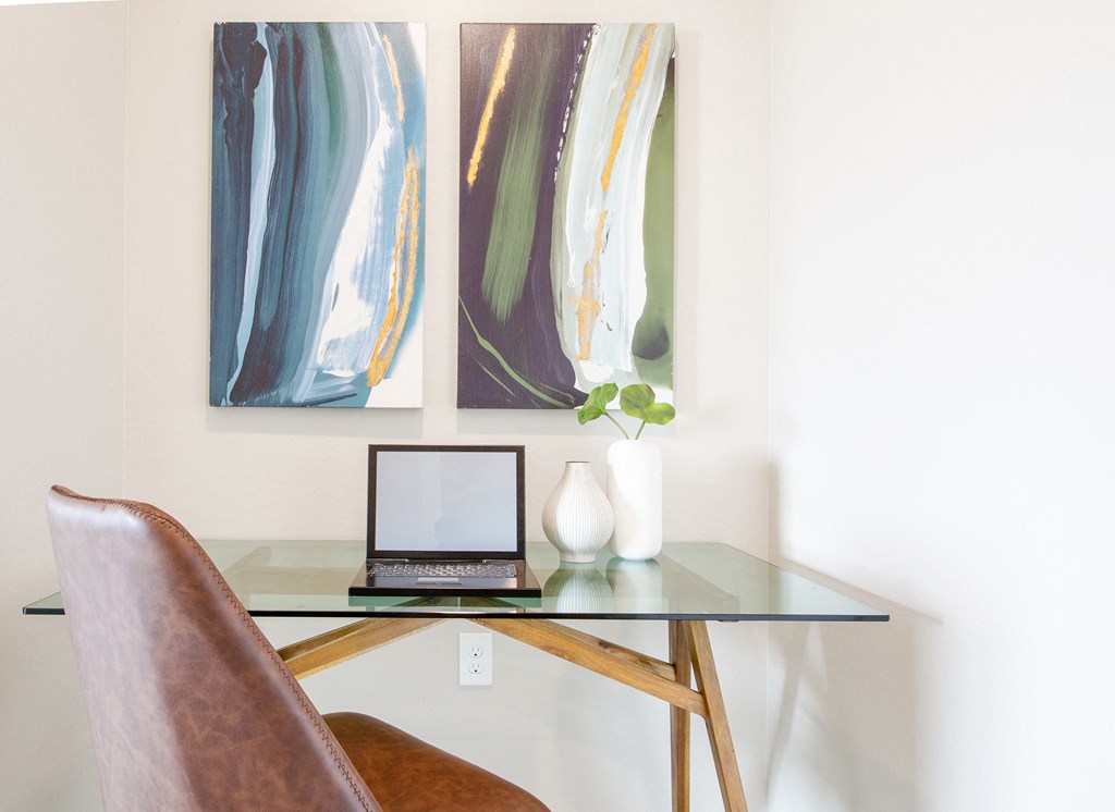 Bedroom at The Carson Townhome Apartments