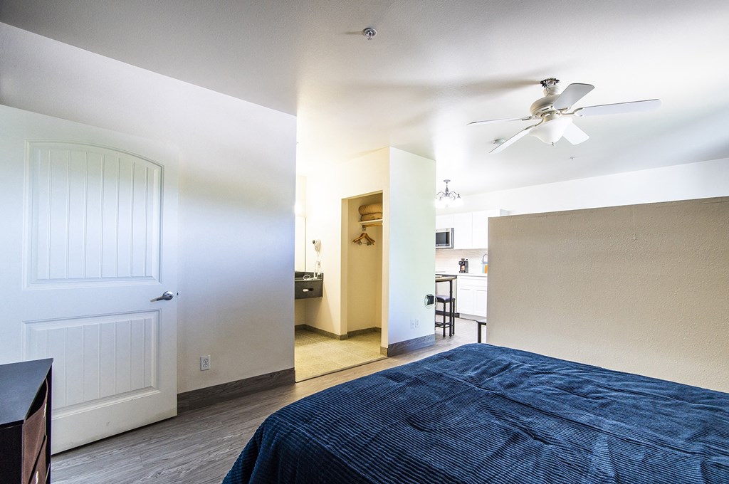 Bedroom at The Vistas Apartments