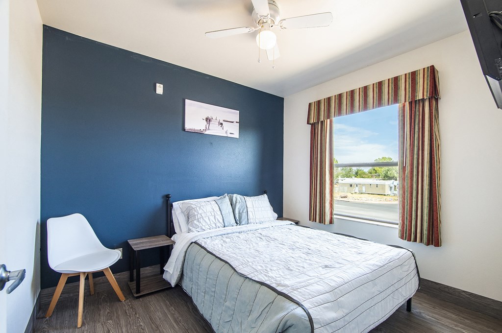 Bedroom at The Vistas Apartments