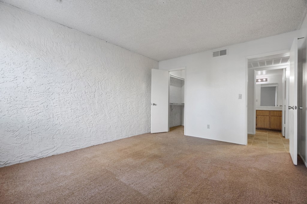 Bedroom at Townhomes on the Park Apartments in Phoenix AZ Nov 2020
