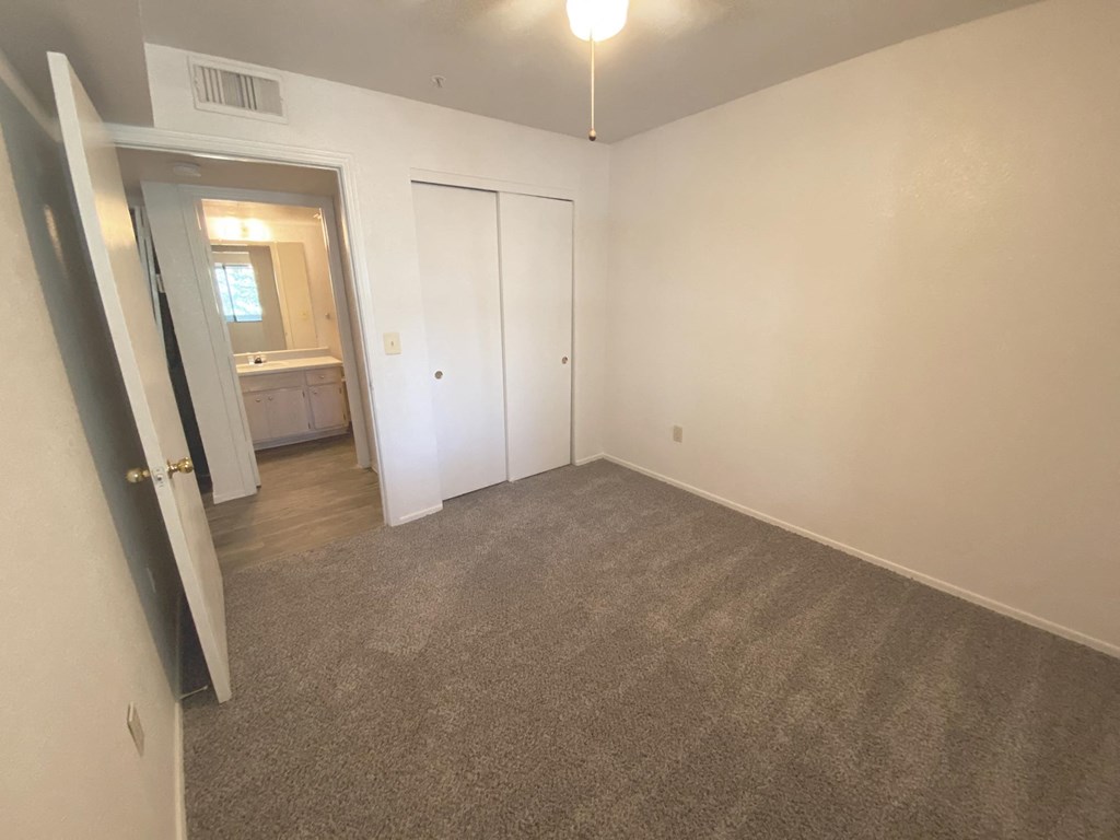 Bedroom at University West Apartments in Flagstaff AZ April 2021