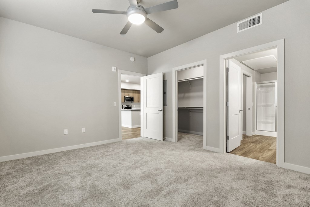 Bedroom at V on Broadway Apartments in Tempe AZ November 2020 (7)