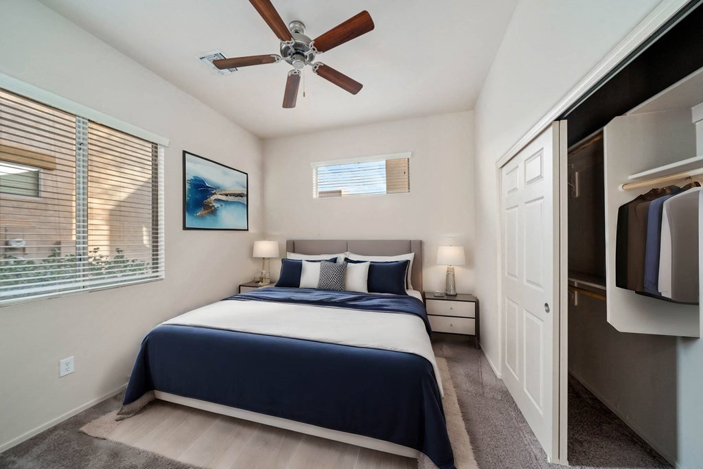 Bedroom with Closet at Avilla Preserve Apartment Homes in Tucson Arizona