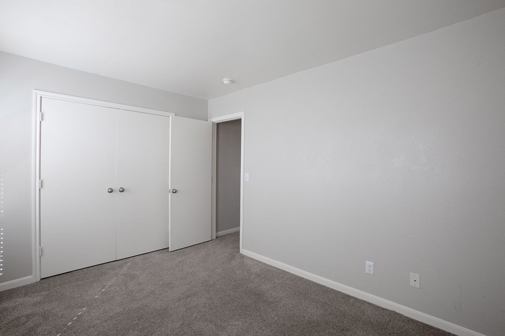 Bedroom with Large Closet at The Bluffs at Tierra Contenta Apartments in Santa Fe New Mexico