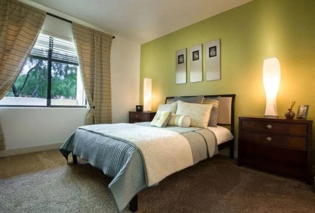 Bedroom with Window View at Canyon Crossroads Apartment Homes in Phoenix AZ