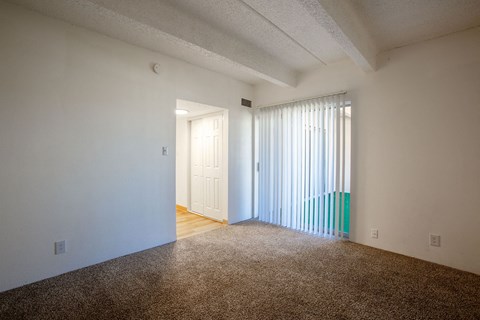 Bedroom with carpet at Los Altos Towers Apartments in Albuquerque NM