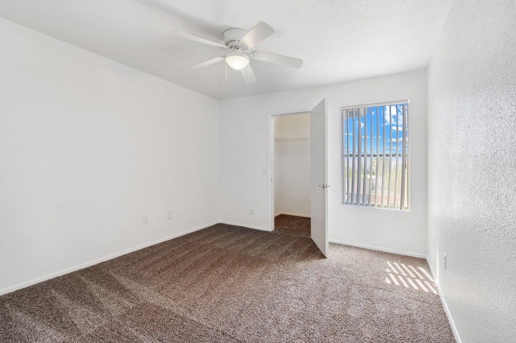 Bedroom with walk in closet at Bella Vita Apartments