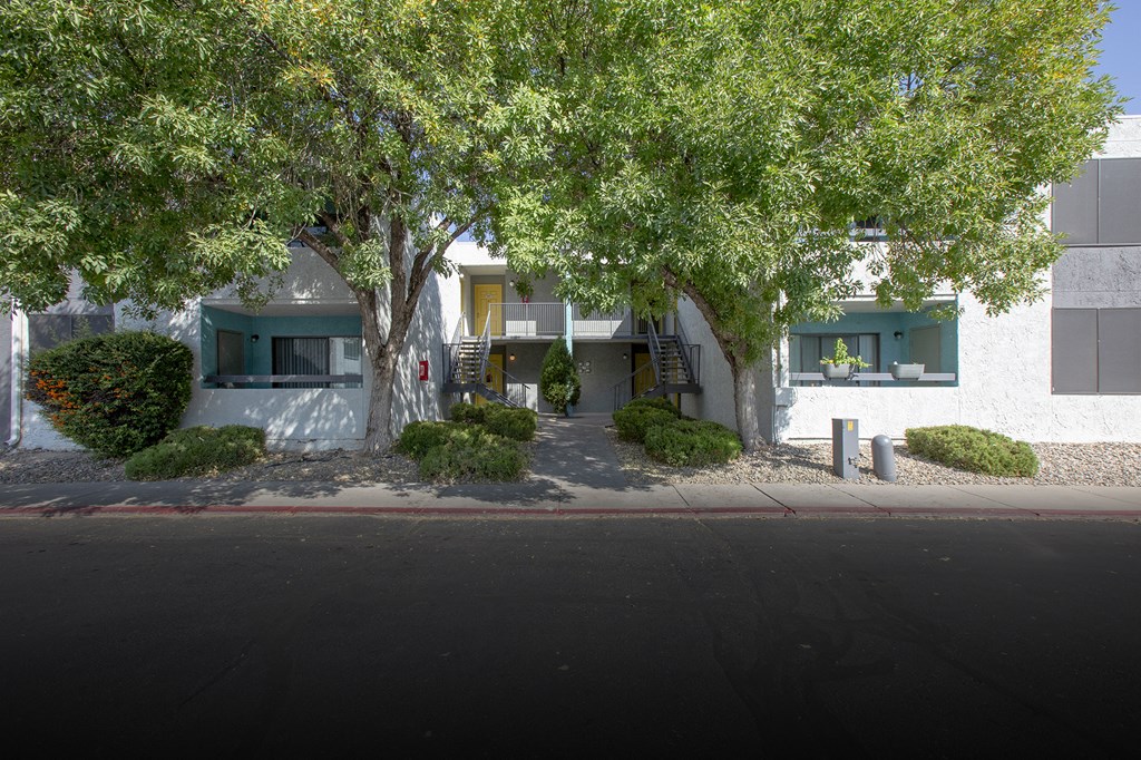 Building Exterior at Villas Del Cielo Aprartments in Albuquerque New Mexico October 2020